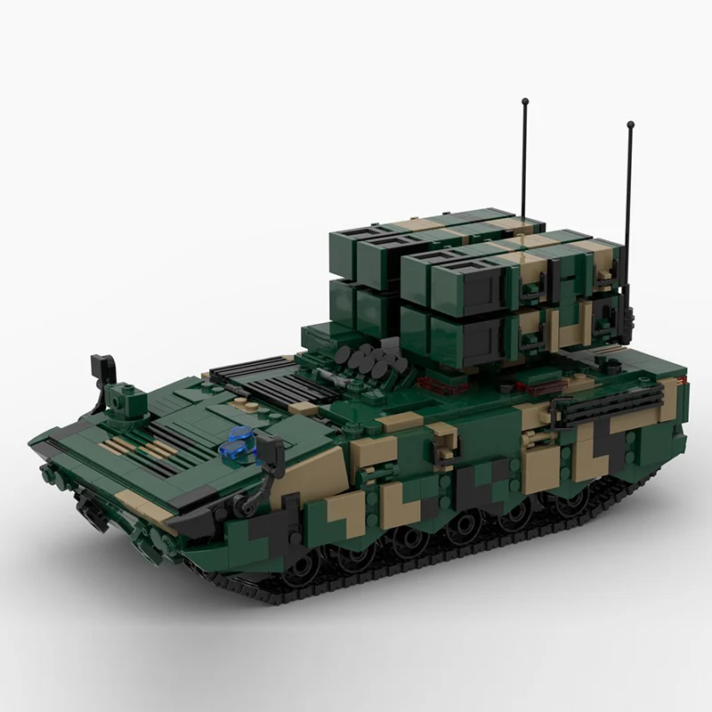 AFT-10 Missile Launcher Vehicle Model MOC Building Bricks War Equipment Modular Technology Gifts Holiday Assemble Children Toys