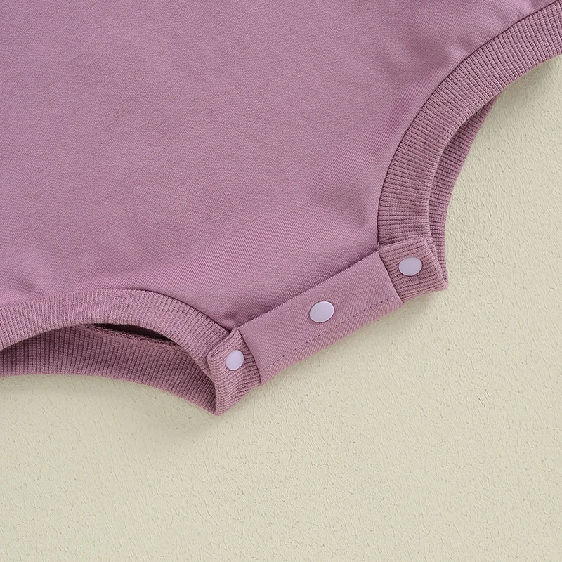 生まれたばかりの女の子のためのフリル付き長袖ボディスーツ,カジュアルウェア,無地,クルーネック,幼児,春,秋