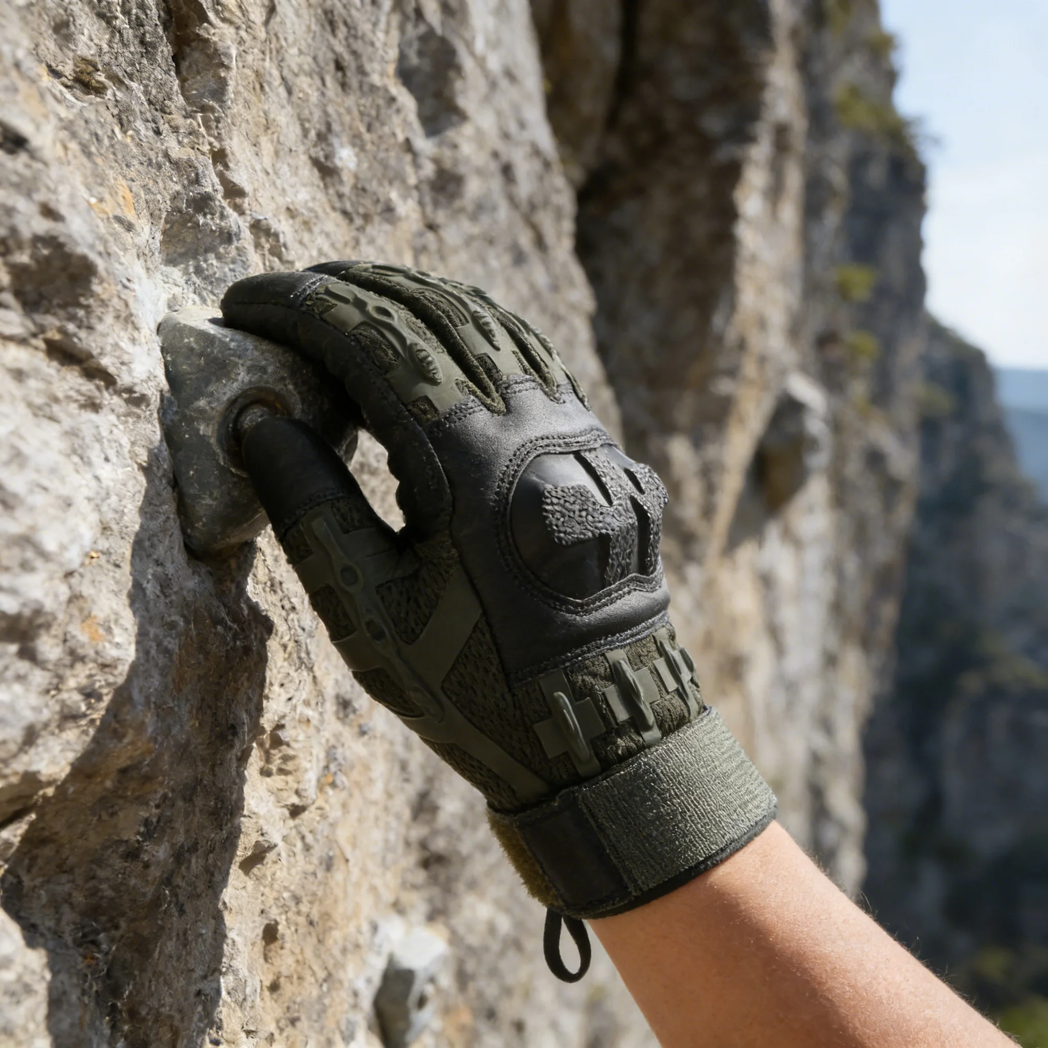 

Тактические перчатки, противоскользящие и износостойкие на все пальцы, подходят для скалолазания на открытом воздухе, альпинизма, велоспорта.