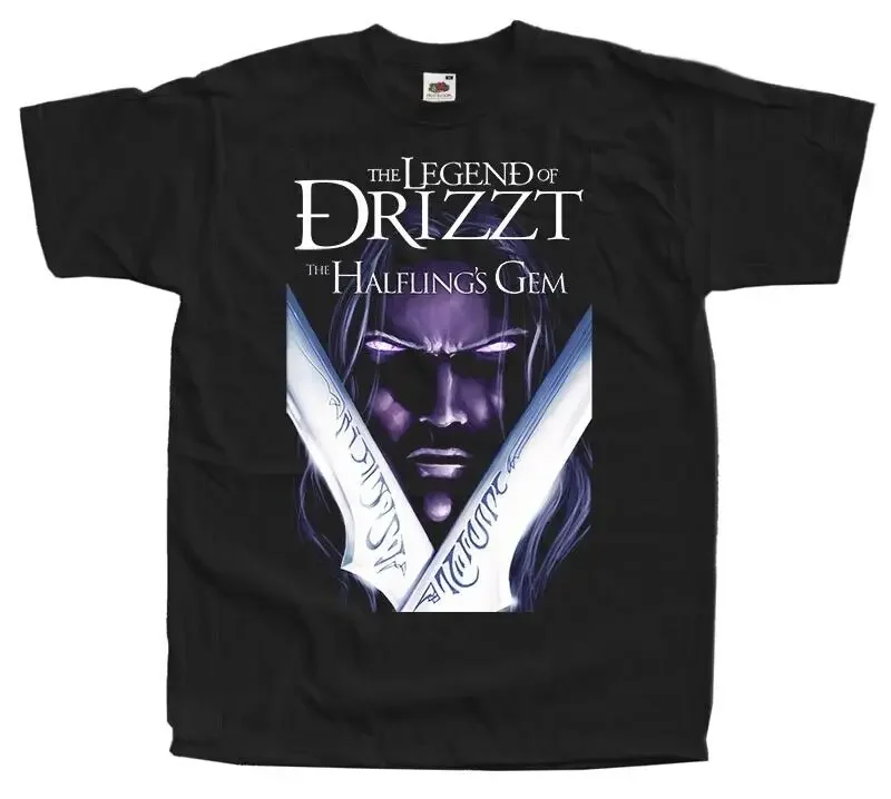 

New Drizzt Do'Urden The Halflings Gem T-shirt Salvatore The Legend sizes S-5XL