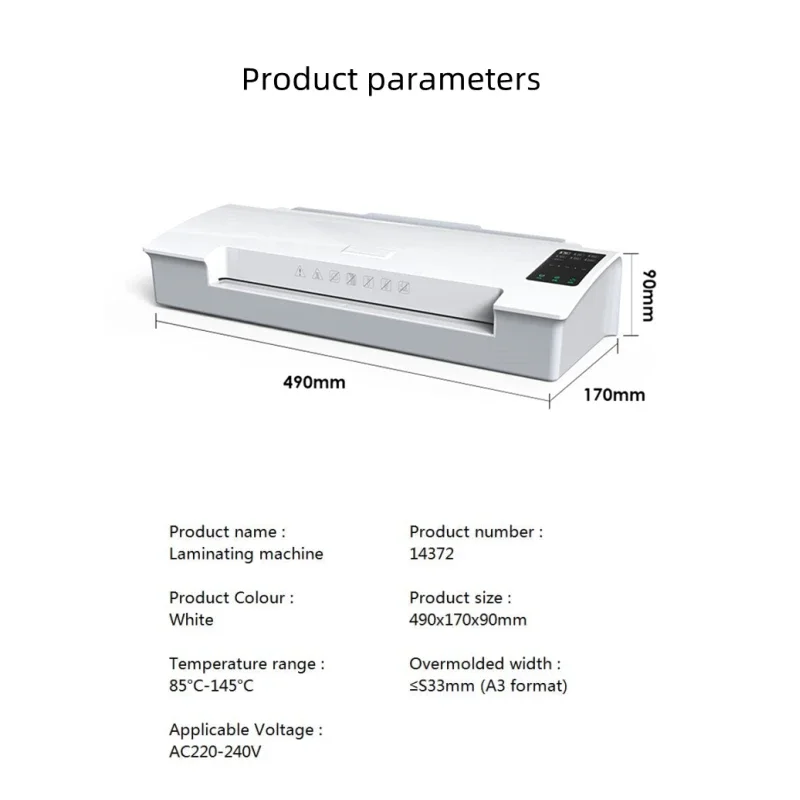 Máquina de laminación A4 para el hogar, máquina de laminación de fotos y películas de oficina