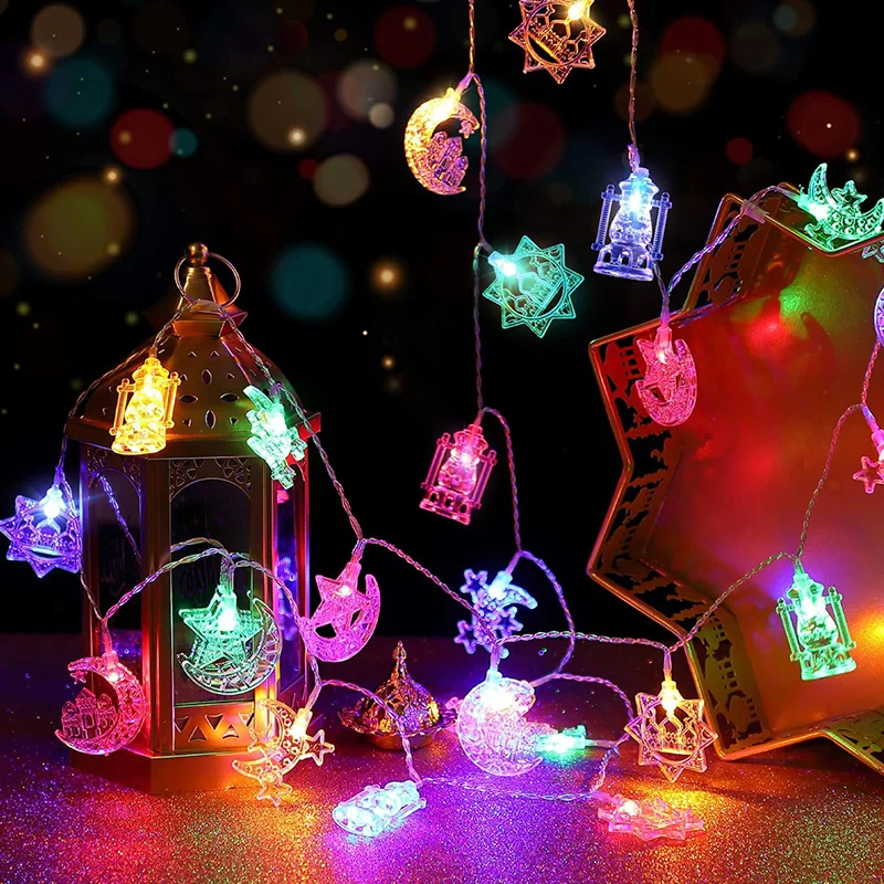 1-10M Christmas Snowflake star Light Christmas Deer String Lights for Merry Christmas Tree Garden New Year\'s home Decorations