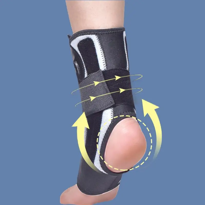 1PCS Adjustable Sprain Ankle Support Brace Men Women Sport Orthosis Ankle Protector Strap with Splint Stabilizer Injury Recovery