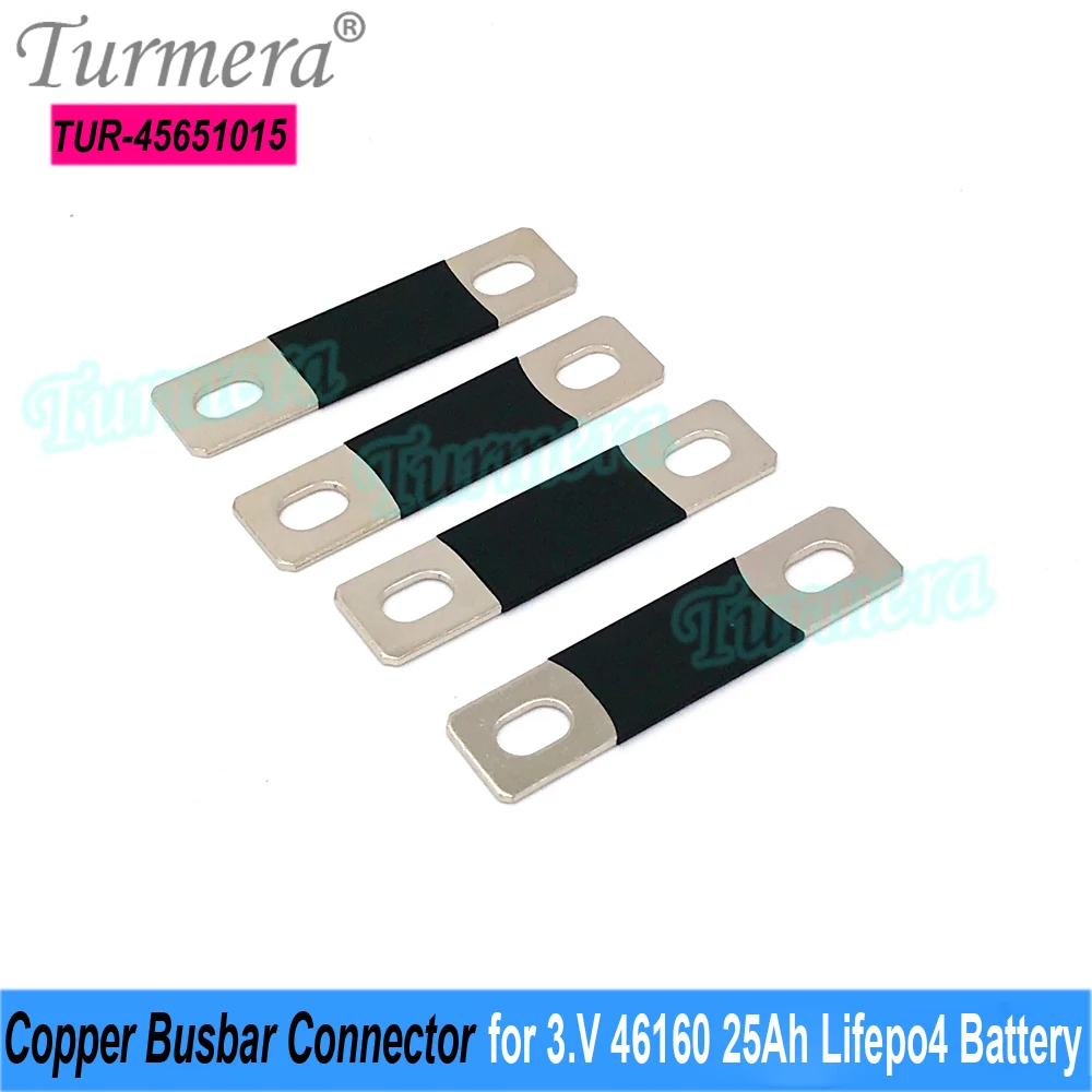 Turmera Copper BusBar Connector for 3.2V 46160 25Ah 22Ah Lifepo4 Battery for 12V 24V 36V 48V 60V Uninterrupted Power Supply Use