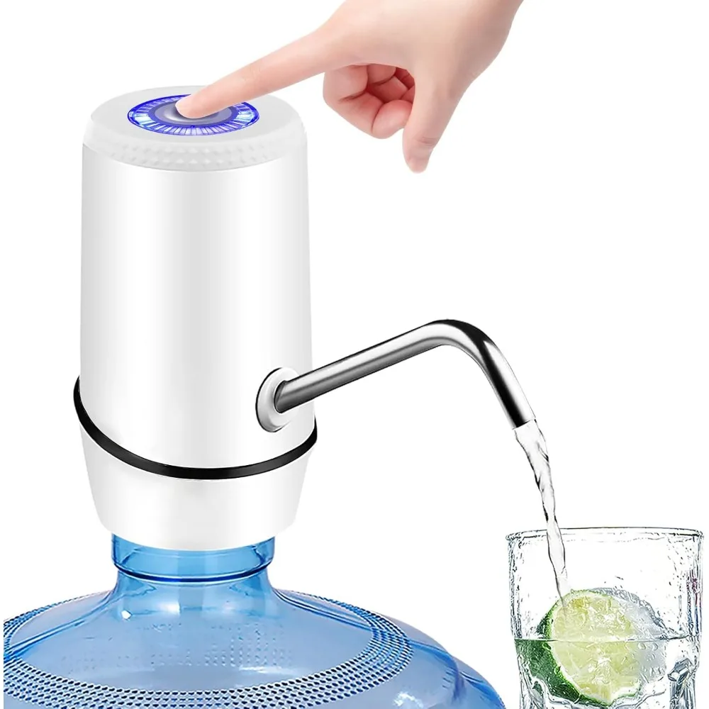 Portable Electric Water Pump Dispenser for 5 Gallon Bottles, Ideal for Camping, Travel, Home, Kitchen, Office