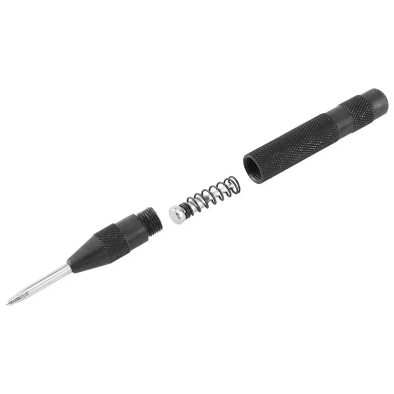 A23T Automatic Center Punch Drill Bit Tool, Spring Loaded Marking Starting Holes for Metal Wood