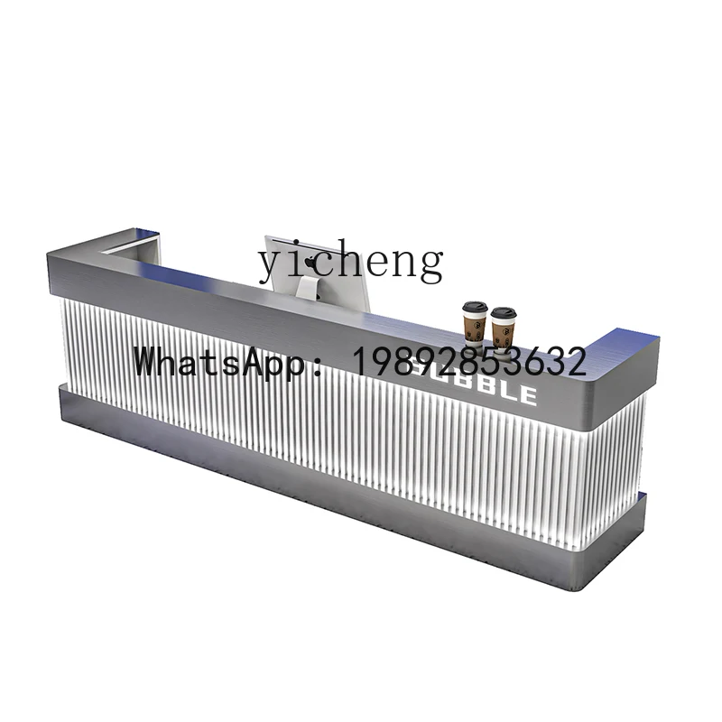 

X6 Retro Cash Register Industrial Corner Restaurant Counter Restaurant Front Desk Shop Solid Wood