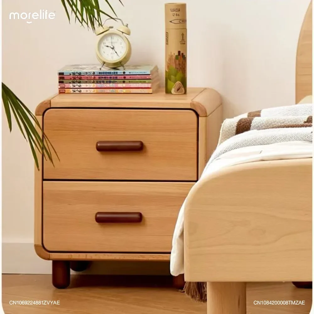 

Small Children's Bedside Table Solid Wood Nordic Modern Simple Decoration Small Bedroom Storage Cabinet Furniture Nightstand K01