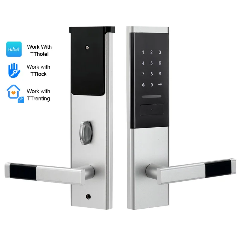 

House Home Security Keyless Smart Card Digital Code Electronic Door Lock Wireless With TTlock App For Apartments