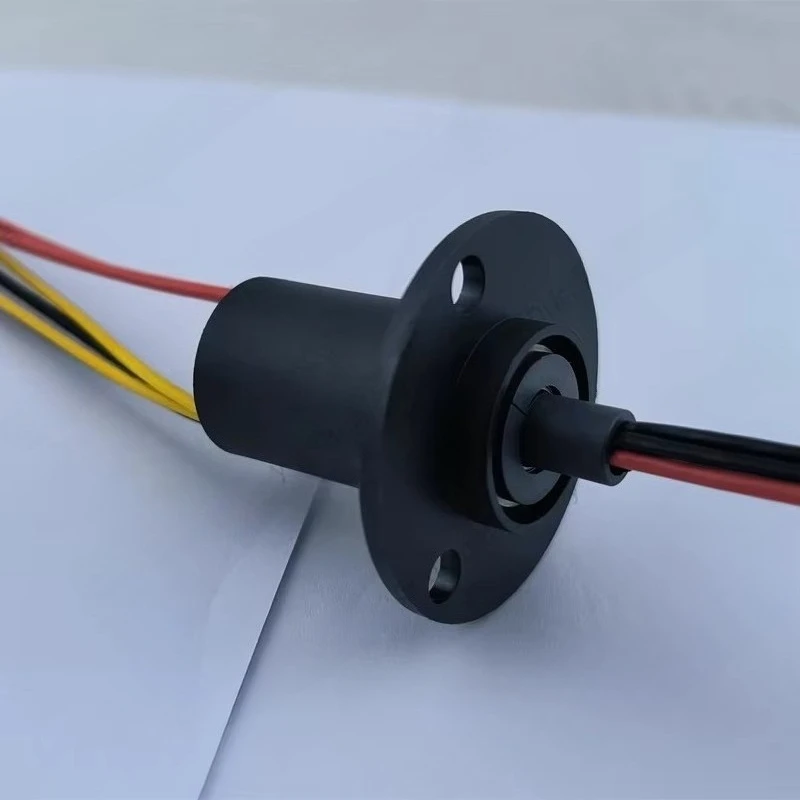 1PCS 0-240V 20A 2-Channel/3-Channel Slip Ring AWG17 Wire Max 150RPM Rotation Speed for High-Speed Dome Camera/Pan-Tilt Units