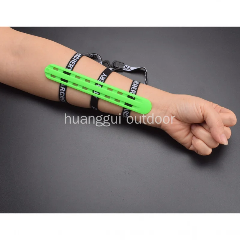 Archery Arm Guard Protection 6.3-Inch Long Strip Hard Plastic Arm Guard for Outdoor Target Arrow Practice