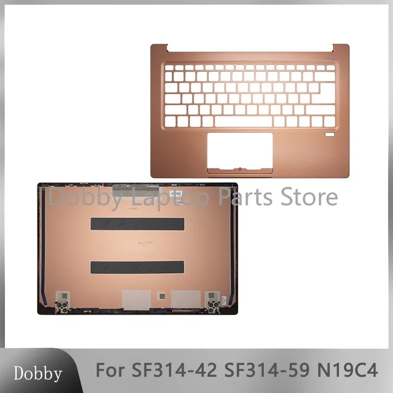 Replace Case New for Acer Swift 3 SF314-42 SF314-59 N19C4 LCD Back Cover Laptop Screen Case Palmrest Housing AM2WG00120 Orange