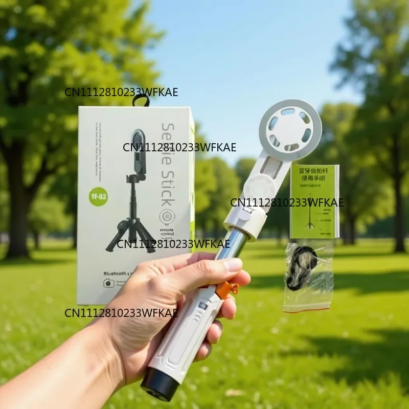 YF-02 Mini Multifunctional Mobile Phone Photo Travel Portable Floor Bluetooth Selfie Stick Magnetic Bracket