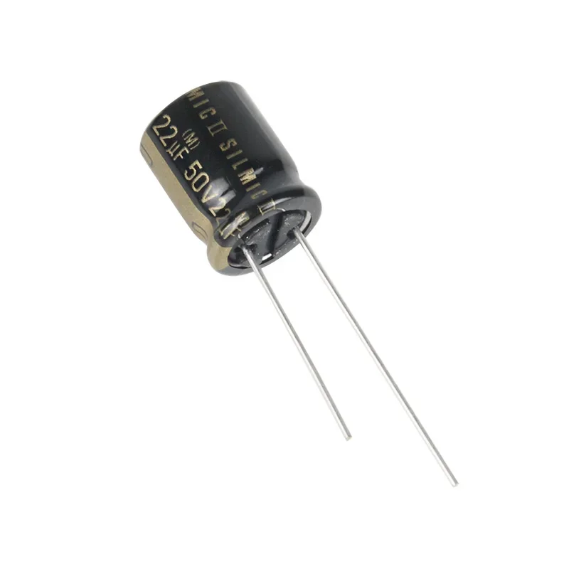 5pcs/20pcs ELNA 22uf 50V22uF Silmic II RFS Série Capacitor Eletrolítico de Áudio 10x12.5