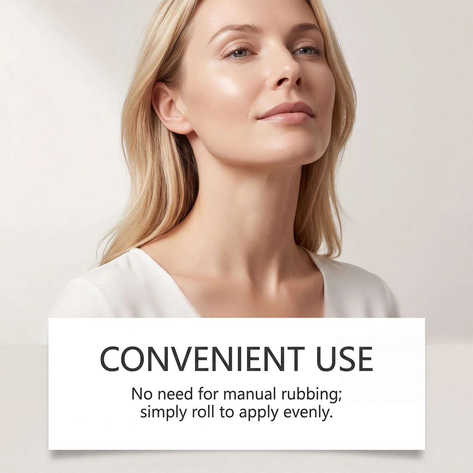 Collagen Fullerene Neck Cream,Firming Lifting Remove Double Chin Reduce Fine Line Repair Nourish Neck Lines Protein Cream Roller
