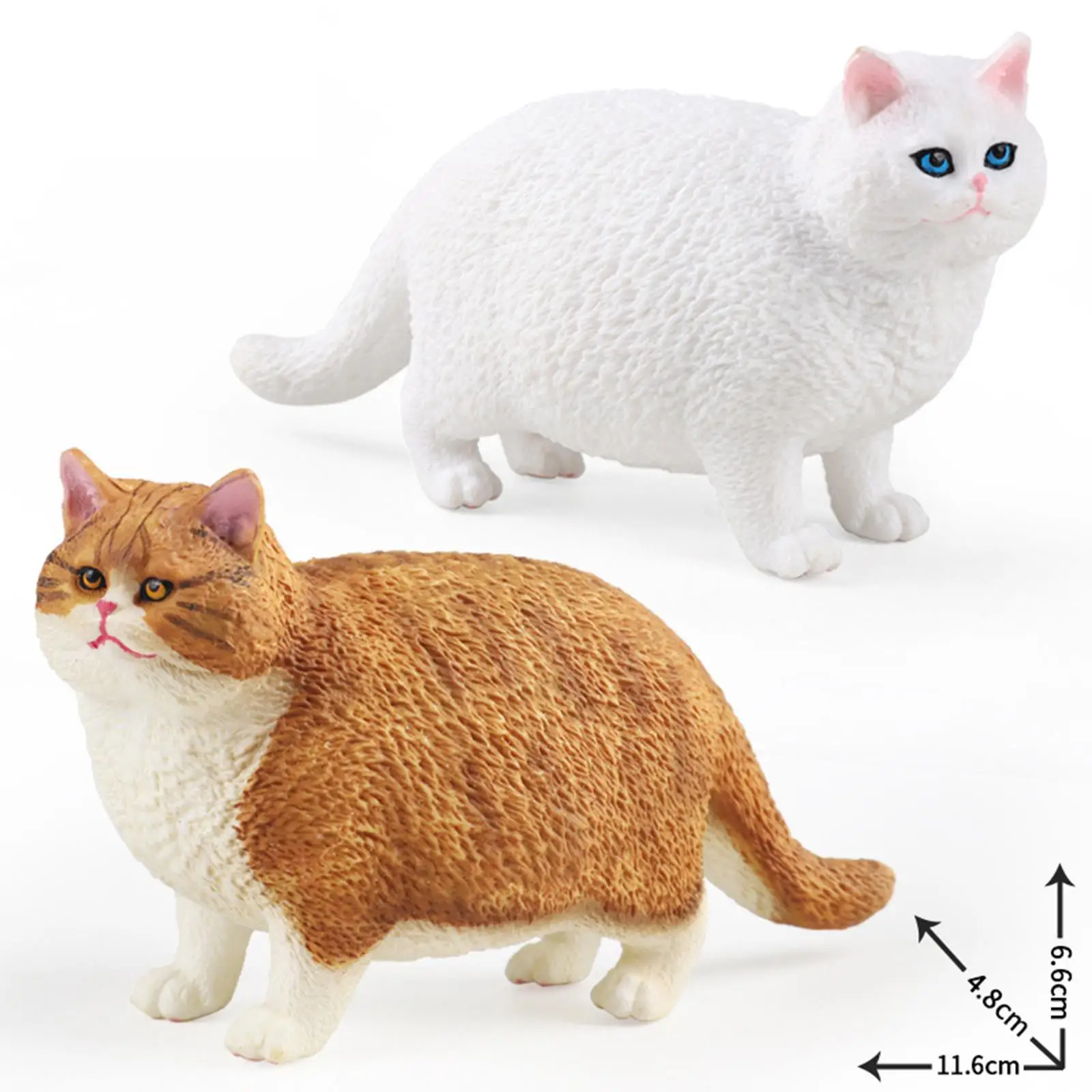 Realistic Cat Figurine Educational Toy Kitty Figures Toy Simualtion Cat Figure for Balcony Gift Boys Girls Patio Theme Party