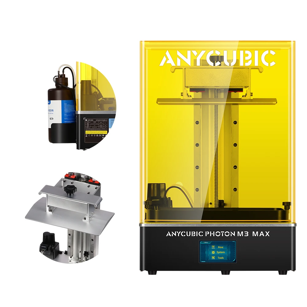 

ANYCUBIC Photon M3 Max large building size high precision ball screw hands free resin filling LCD 3d printer