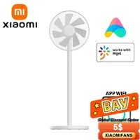 XIAOMI MIJIA Floor Fan,7 Blade,Adjustable wide-angle 90°,Home Fan For Living room,Support Connect MI HOME APP Wired Fan