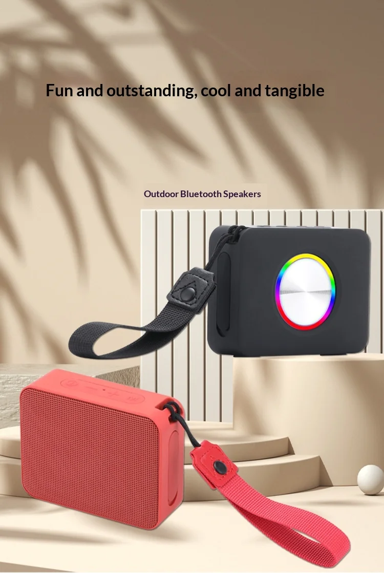 Bluetooth Speakers Hi-Fi Portable Lightweight Speaker for Home Outdoor Camping Speaker Wireless Stereo Subwoofer Waterproof