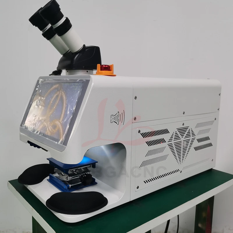 Mini YAG Laser Jewelry Welder 60W 100W 200W Spot Welding Machine with CCD Microscope for Gold Silver Chain Ring Pendant Repair 3