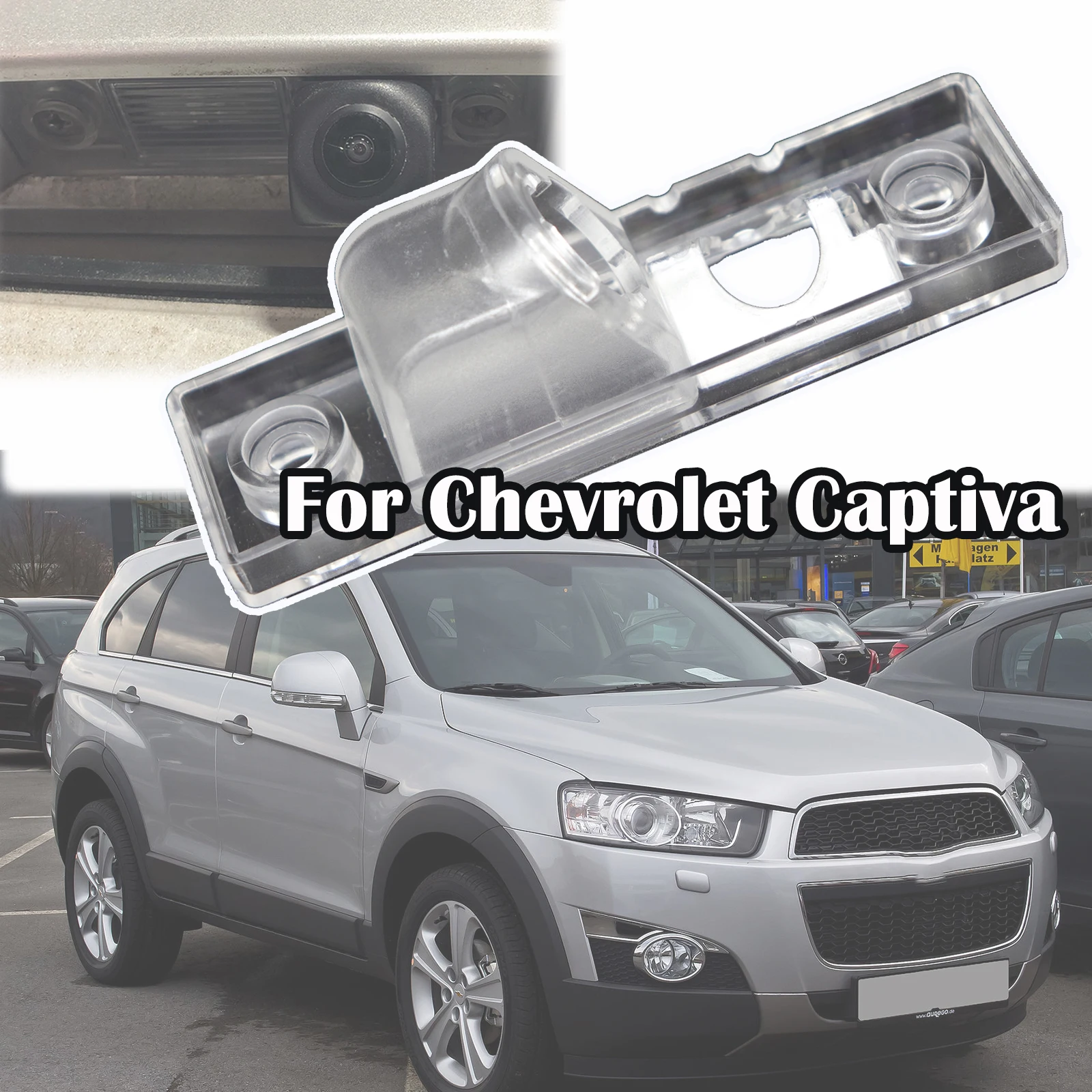 For Chevrolet Holden Captiva C100 C140 2006 - 2013 2014 2015 Car Rear View Camera Bracket Cover Case Housing License Light Stand