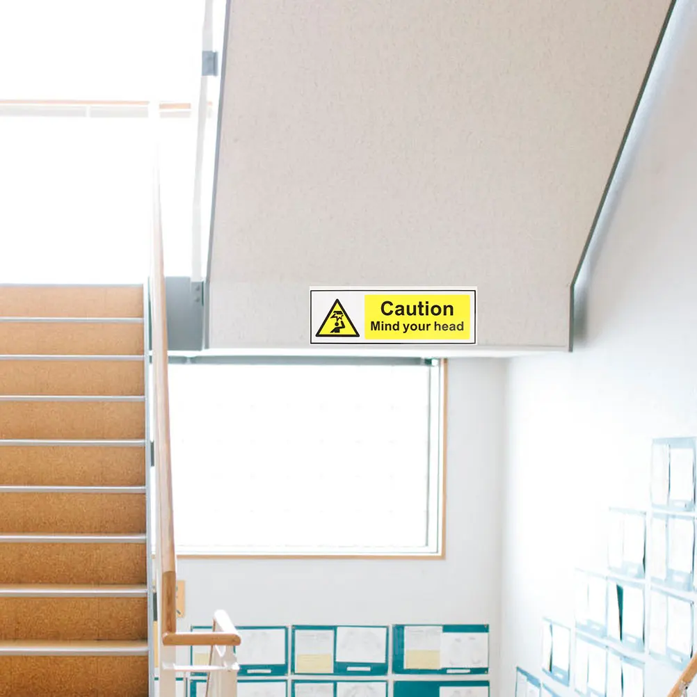 

3pcs Safety Warning Signs PVC Reflective Stickers Adhesive Label Decals Low Clearance Caution Watch Your Head Sign Traffic