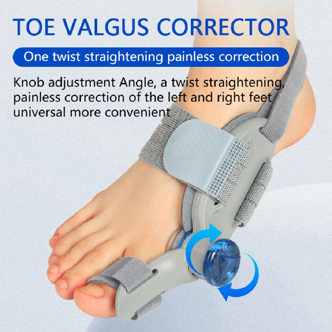 Bunion Adjuster Foot Hallux Valgus Braces Rotatable Toe Separator Straightener Adjustable Finger Toe Adjuster