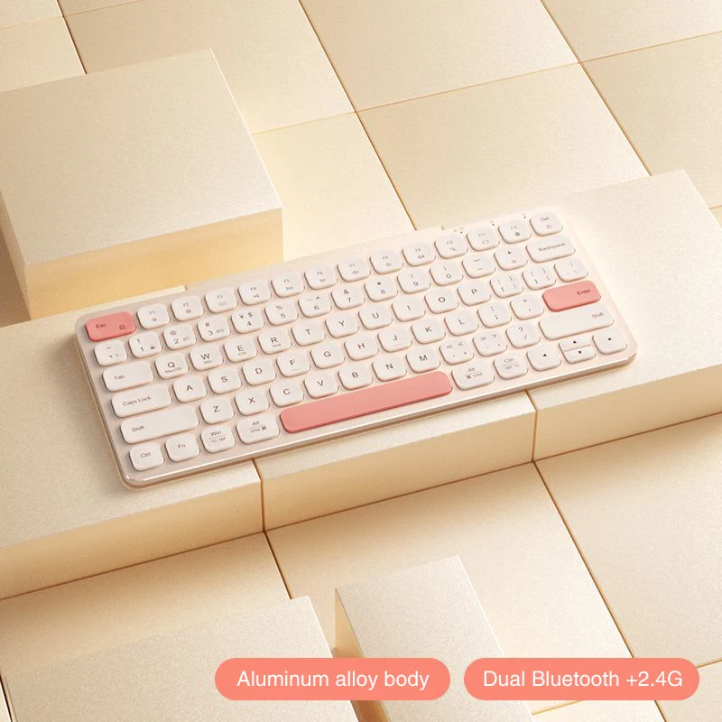 Tastiera Bluetooth wireless BOW, set tastiera e mouse wireless Bluetooth dual mode, adatto per laptop tablet Apple