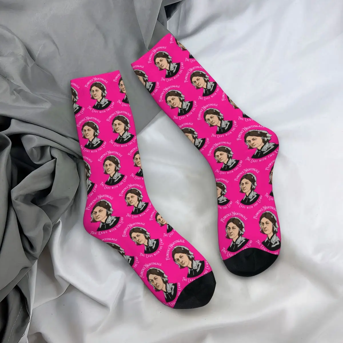 All Seasons Crew Stockings Florence Nightingale Nursing Pie Chart Pioneer Socks Funny Long Socks for Men Women