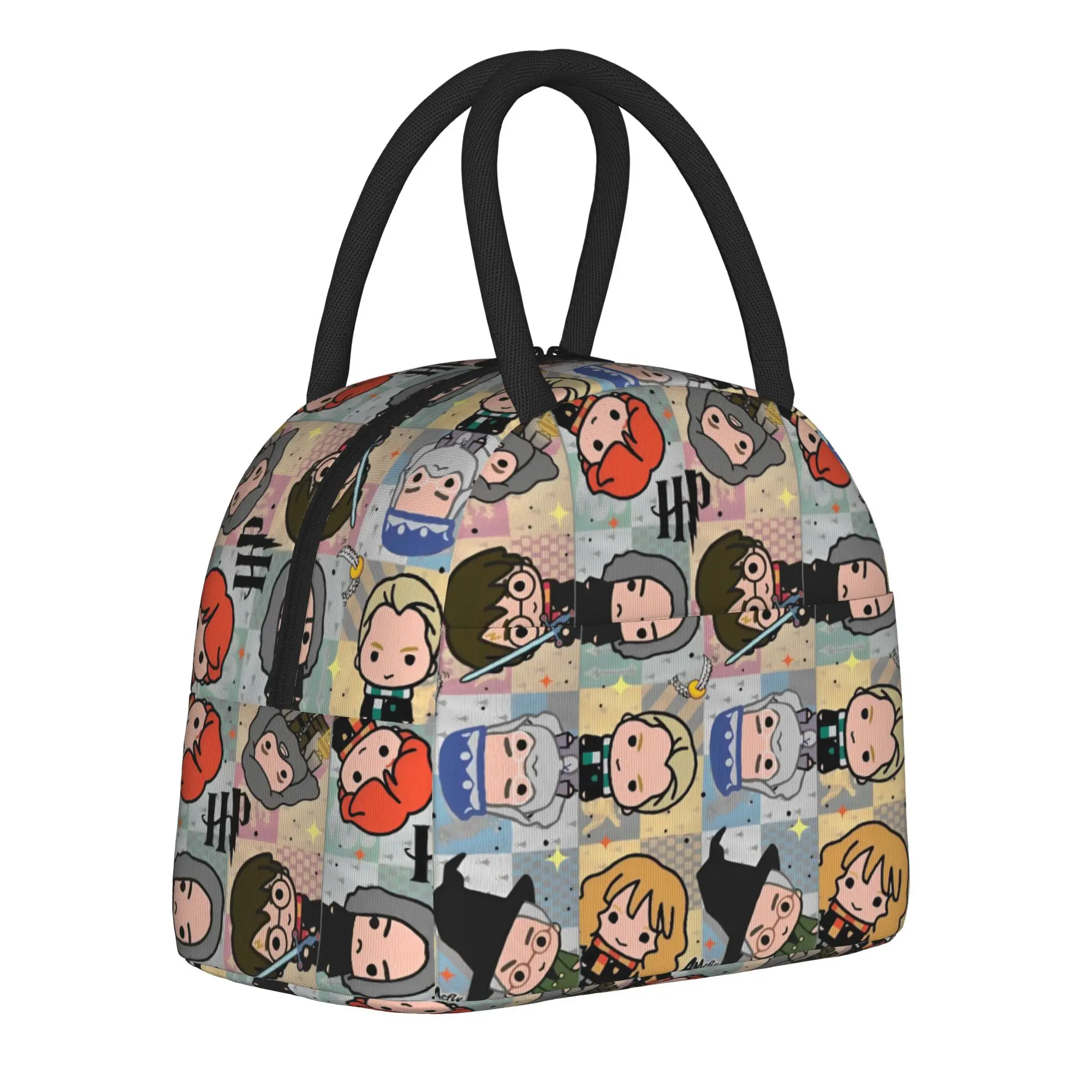 

H-HP-P Harrys potters magic Merch Insulated Lunch Tote Bag For Office Storage Food Boxes Portable Thermal Cooler Lunch Boxes