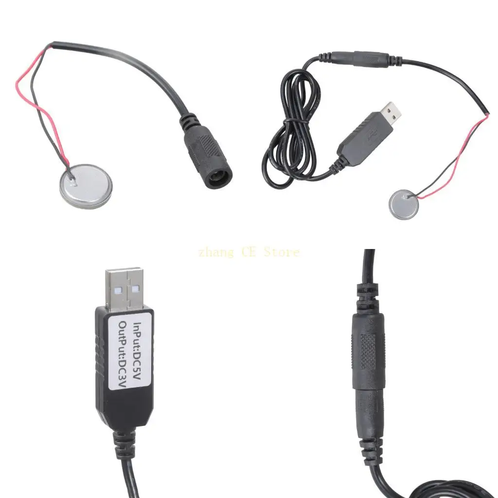 M5TD USB 5V to 3V CR2032 Virtual Battery Adapter Battery Alternative For Remote Controls Key