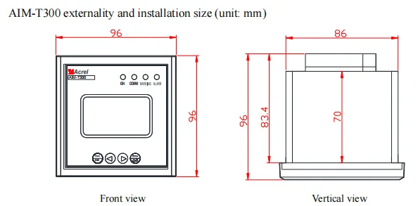MSAcrel AIM-T300 Line Insulation Monitor for Ship and Shore Power System with Fault Alarm