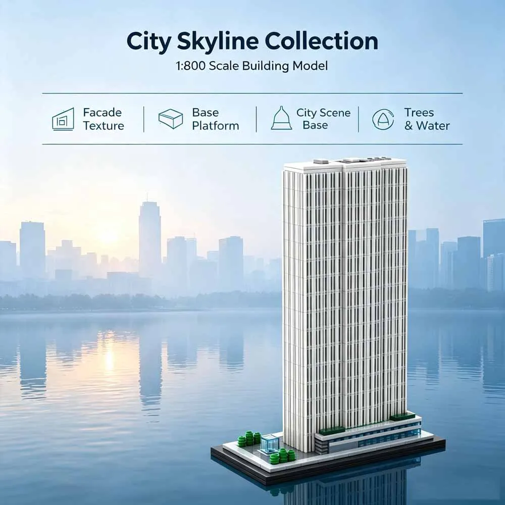 1017PCS New York Automobile Building MOC Bricks Manhattan  Model City Skyline Architecture Building Blocks DIY Gift For Adults