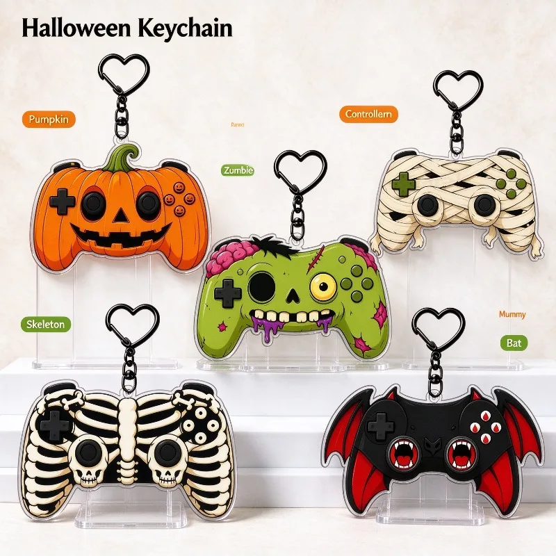 Single Side Printed Acrylic Keychain Wear Resistant and Fade Resistant Smooth Surface Portable Bag Pendant for Everyday Use
