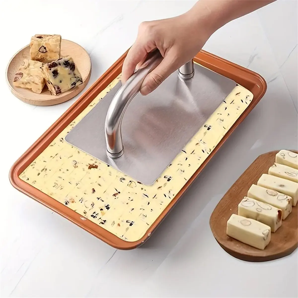 2026 New Tool 1pc Stainless Steel Burger Dough with Handle Kitchen Baking Tool for Pastries Pies Kitchen Accessories
