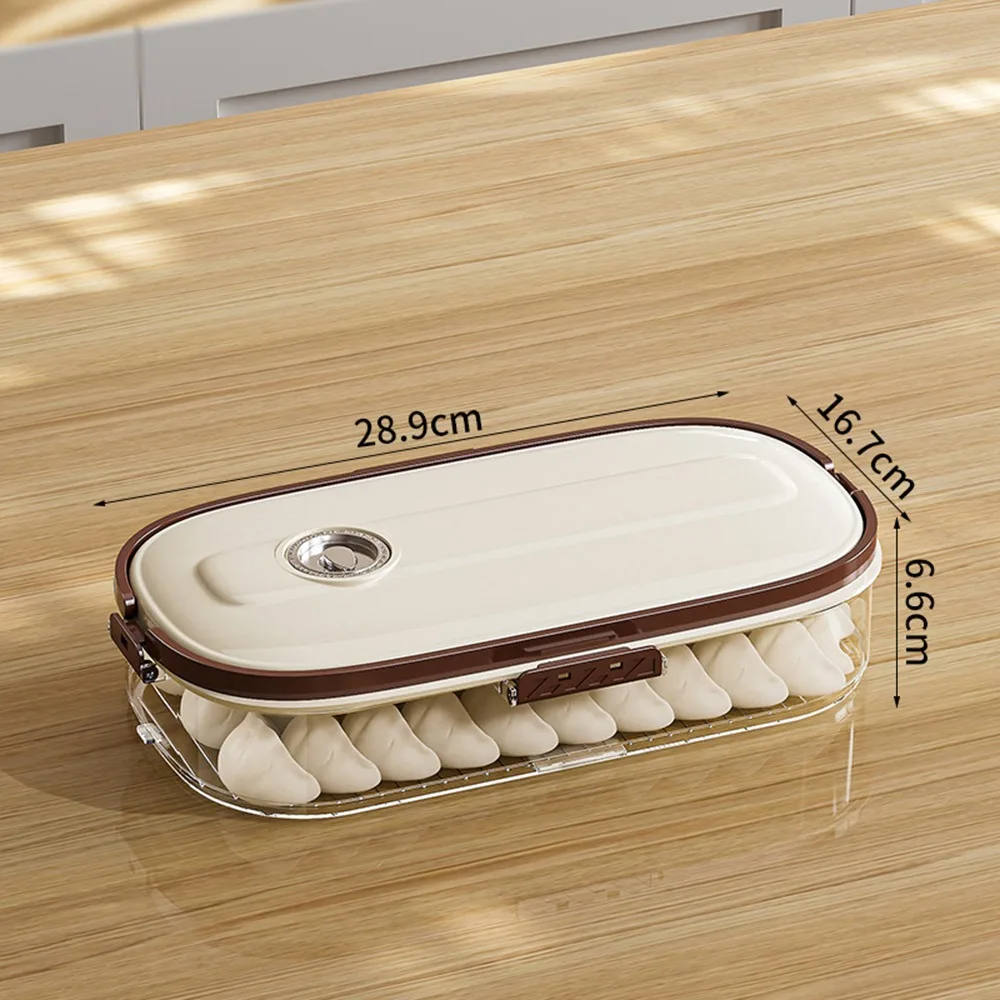 

1/2/3/4 Layers Dumpling Frozen Box Stackable Keep Fresh Food Storage Box Large Capacity Transparent
