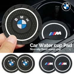 2Pcs Car Coaster Water Cup Bottle Holder Anti-slip Pad Mat For BMW E90 E91 E92 E93 E60 E61 F10 F20 F07 E63 E64 F12 F13 F30 E87 m