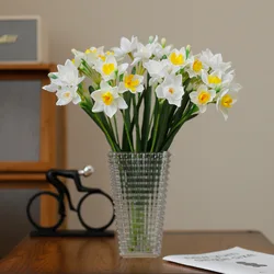 Artificial Narcissus Flower Home Garden Desktop Decoration Floral Bouquet Party Wedding Bridal Fake Flowers