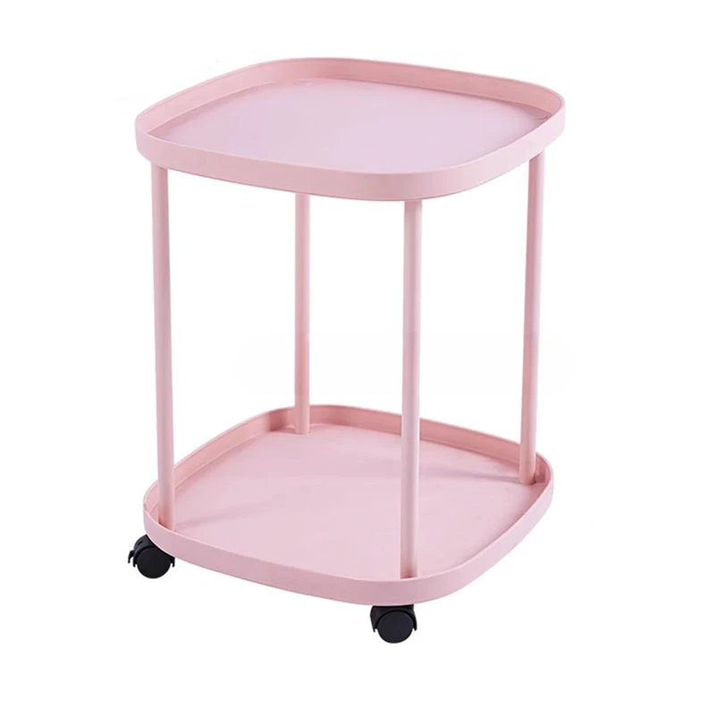 

Пластиковый мобильный журнальный столик, угловой квадратный столик на колесах, приставной столик для хранения, современный традиционный столик Kawowy, украшения для гостиной