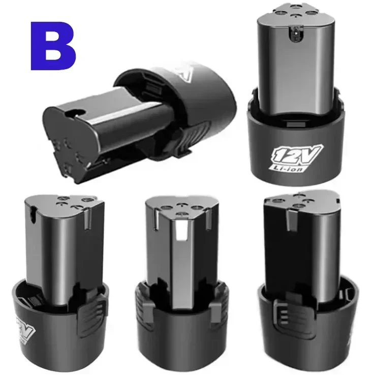 أداة كهربائية أصلية 100% 12 فولت 9800 مللي أمبير في الساعة من النوع B بطارية شحن عالمية، مفك براغي كهربائي، بطارية ليثيوم أيون للحفر الكهربائي