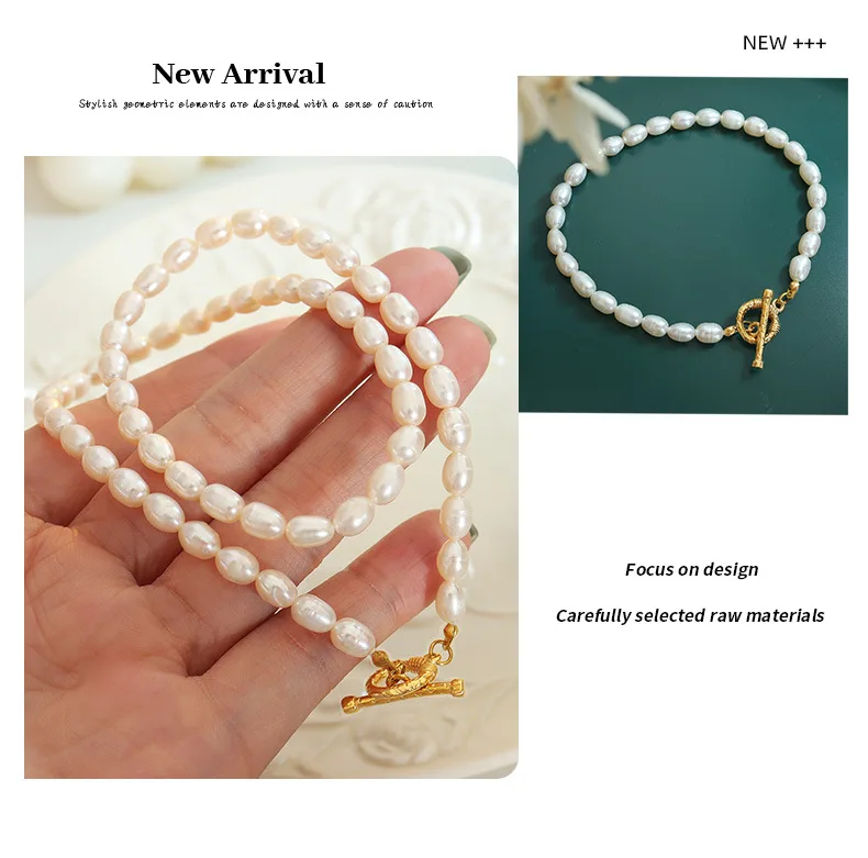 Französisch Barock Perlenkette Halskette Armband schick und elegant Frau Set Mädchen Ästhetik Accessoires Hochzeits schmuck Großhandel – Detail 7