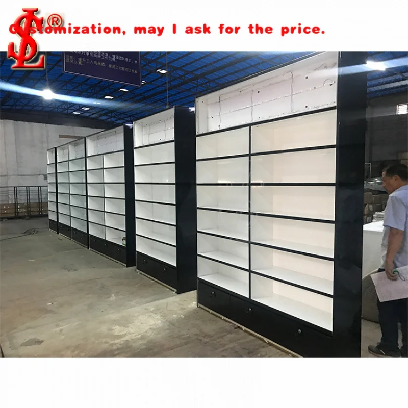 custom.Cosmetic Display Wall Shelf Fixture Rack Store Furniture