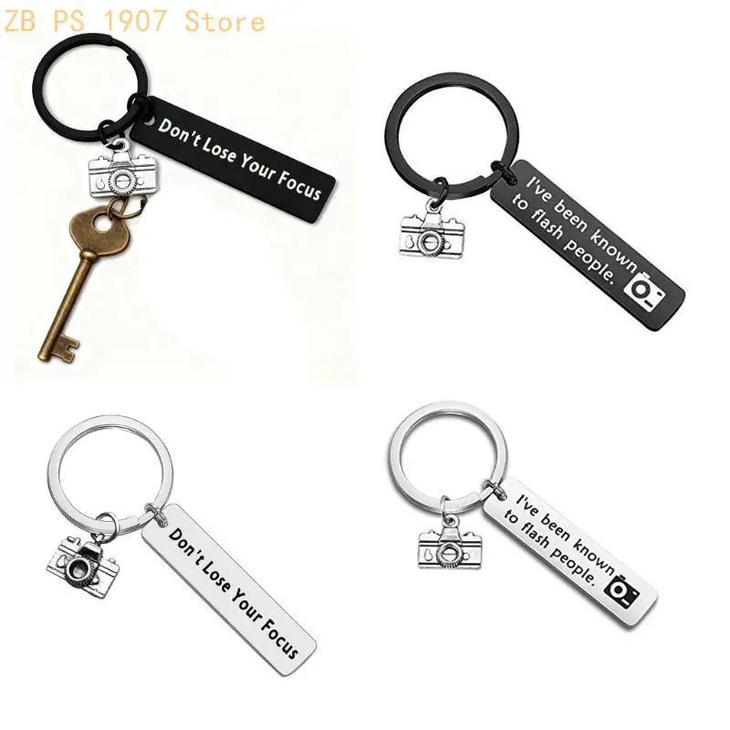 

Stainless Steel Camera Keychain Polished Surfaces Holder Stylish Camera Inspired Charm For Bag Or Keys Decoration 55KA