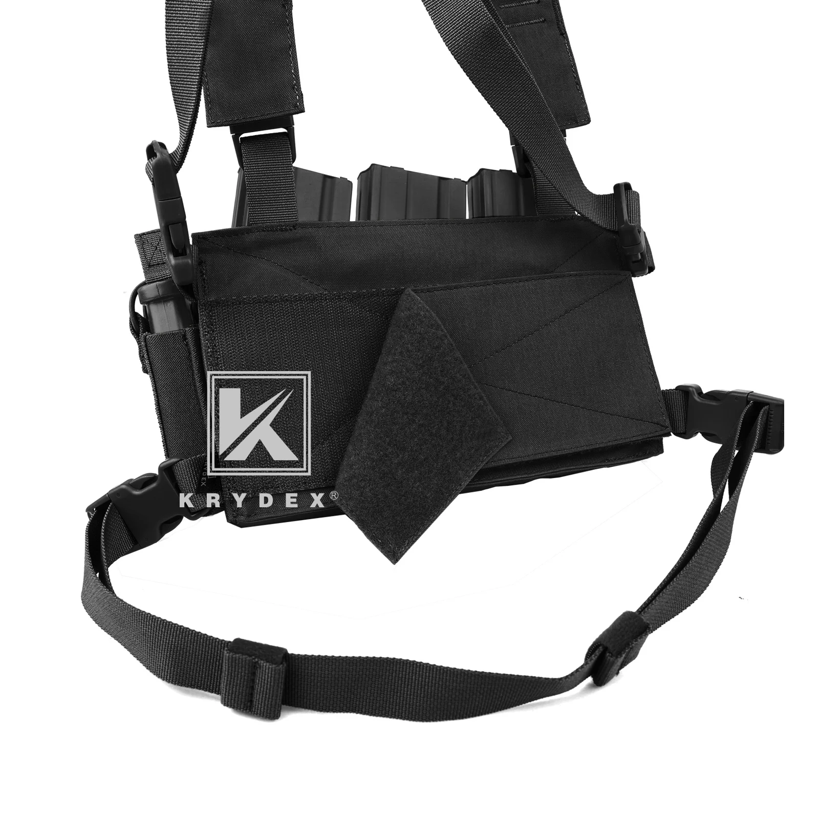 Imagem -03 - Krydex-tactical Peito Rig Leve Colete Militar Caça ao ar Livre Acessórios Airsoft Edc Caza D3crm