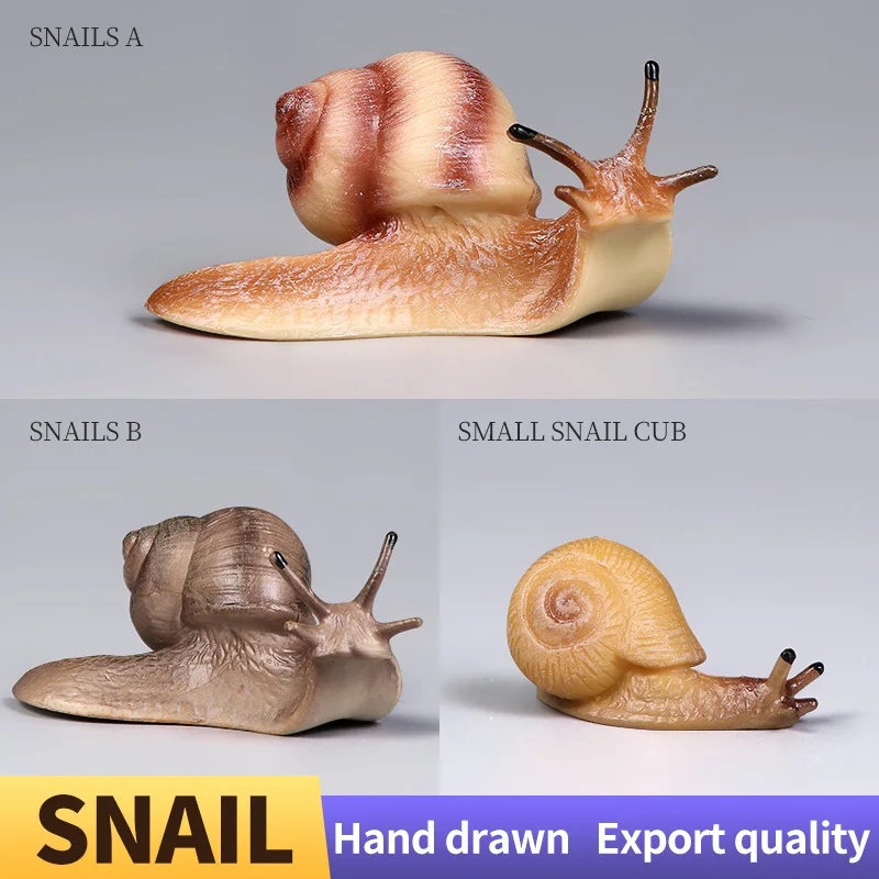 New Insect Animals Model Snail Action Figures Collection Decor Kids Education Toy