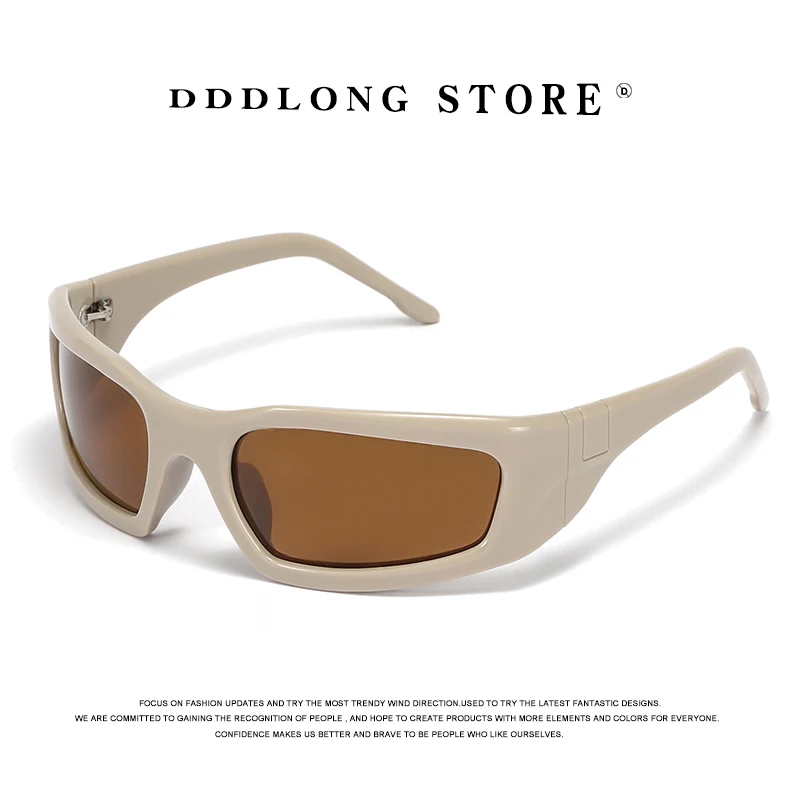 

DDDLONG Retro Fashion Y2K Punk Polarized Sunglasses Women Men Sun Glasses Classic Vintage Goggles UV400 Outdoor Shades D311