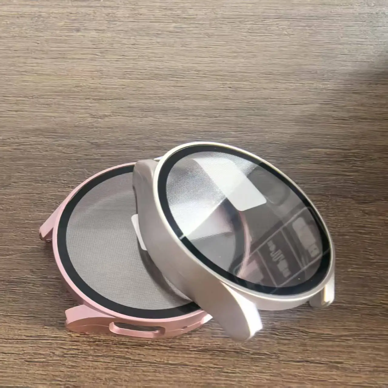 2PCS Cases for Samsung Galaxy Watch 7 6 5 4 40mm 44mm Matte Hard PC Screen Protector Case+Tempered Glass Protective Cover Bumper