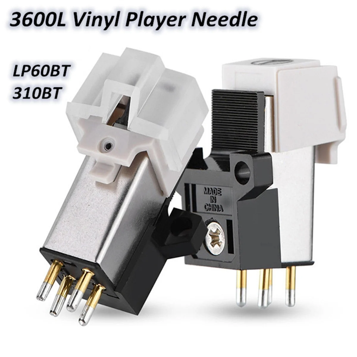 6 buah pemutar rekaman vinil AT3600L Cartridge Stylus LP jarum untuk AT-LP60 meja putar pemutar rekaman plat fonograf