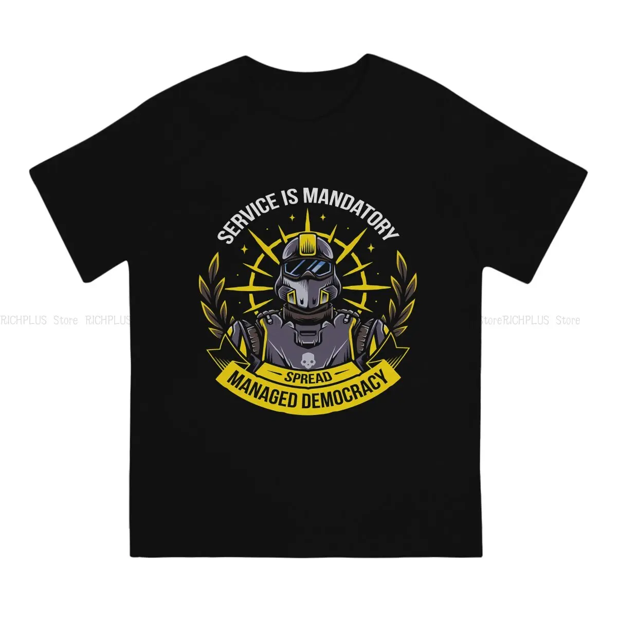 Spreading Democracy Special TShirt Helldivers Leisure Polyester T Shirt Newest Stuff For Men Women