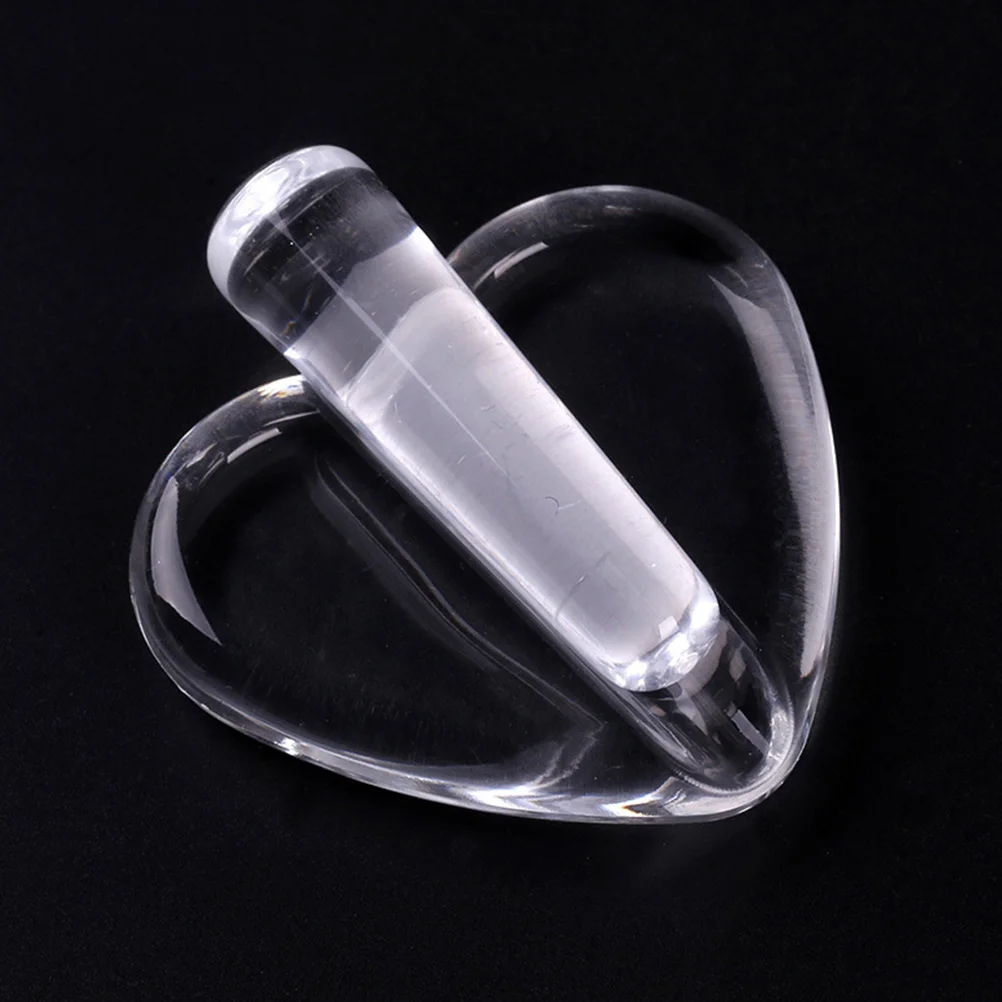 

Nail Stencils Heart Shape Embossed Mold Transparent Frame Bending Copper for DIY Nail Art Perfect for Both Professionals and